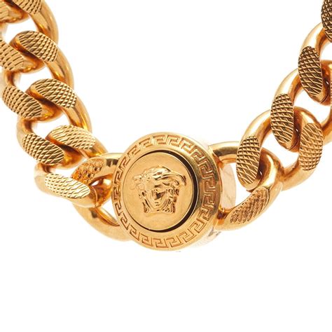 gold on white versace|Versace necklace real gold.